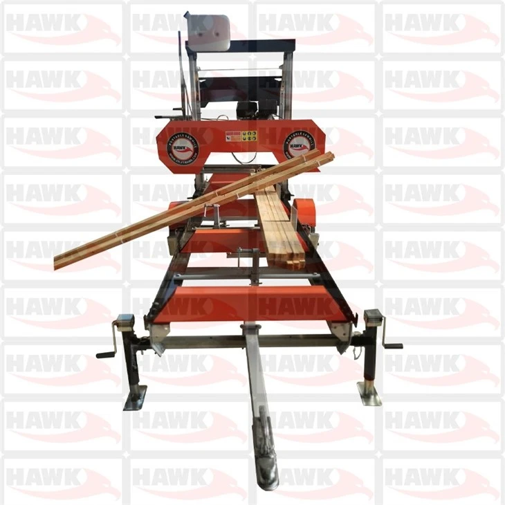 Portable Sawmill With Trailer Timber Wood Logs